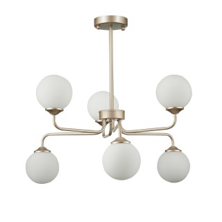 SLE106203-06 Светильник подвесной ST-Luce Золотистый/Белый G9 LED 6*5W REDJINO-foto2