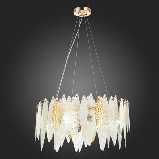 SL1224.203.08 Люстра подвесная ST-Luce Золотистый/Прозрачный, Белый E14 8*60W LASTRA-foto4