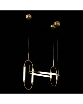 SL6004.303.06 Светильник подвесной ST-Luce Латунь/Белый LED 6*6W 3000K OLBIA-foto4