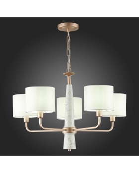 SL1163.203.05 Светильник подвесной ST-Luce Матовое золото/Белый E14 5*40W VELLINO-foto6