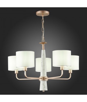 SL1163.203.05 Светильник подвесной ST-Luce Матовое золото/Белый E14 5*40W VELLINO-foto6
