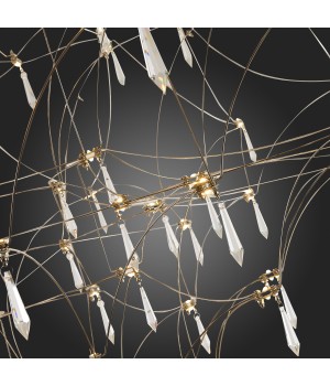 SL797.103.114 Люстра подвесная ST-Luce Хром, Прозрачный LED 114*0,45W 3200K GRAVETTA-foto12