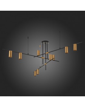 SL1206.402.09 Светильник потолочный ST-Luce Черный/Латунь GU10 9*7W SORMANO-foto6