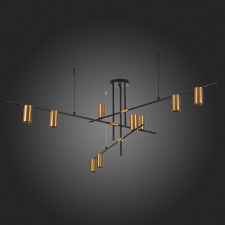 SL1206.402.09 Светильник потолочный ST-Luce Черный/Латунь GU10 9*7W SORMANO-foto6