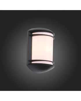 SL076.401.01 Светильник уличный настенный ST-Luce Черный/Белый E27 1*60W AGIO-foto6