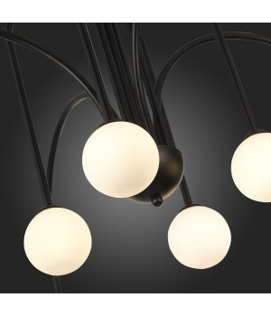 SL1204.402.08 Люстра потолочная ST-Luce Черный/Белый G9 8*5W JINETO-foto3