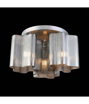 SL117.702.03 Люстра потолочная ST-Luce Серебристый/Дымчатый E27 3*60W ONDE-foto4