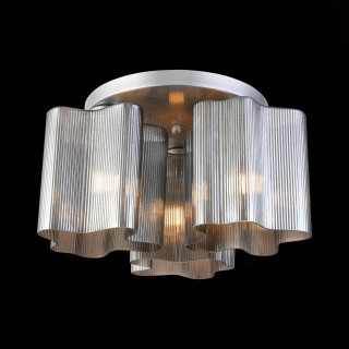 SL117.702.03 Люстра потолочная ST-Luce Серебристый/Дымчатый E27 3*60W ONDE-foto4