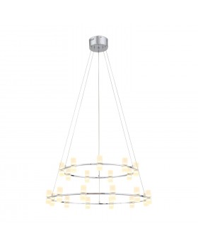 SL799.103.21 Люстра подвесная ST-Luce Хром/Белый LED 21*4W 3200K CILINDRO
