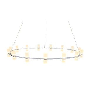 SL799.103.15 Люстра подвесная ST-Luce Хром/Белый LED 15*4W 3200K CILINDRO-foto3