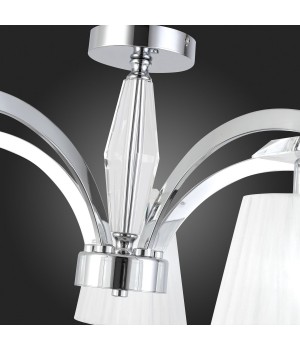 SL1756.102.05 Светильник потолочный ST-Luce Хром/Светло-серый E14 5*40W BELLO-foto3