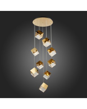 SL1182.203.09 Светильник подвесной ST-Luce Золотистый/Прозрачный, Золотистый G9 9*5W RIELLO-foto4