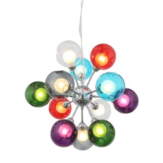 SL431.153.12 Люстра подвесная ST-Luce Хром/Разноцветный, Белый G9 12*5W DUALITA-foto2