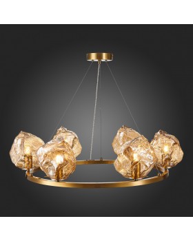 SL1175.303.06 Люстра подвесная ST-Luce латунь/янтарный E14 6*40W Portici-foto3