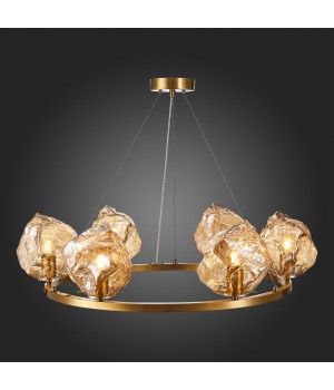 SL1175.303.06 Люстра подвесная ST-Luce латунь/янтарный E14 6*40W Portici-foto3