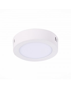 ST112.532.06 Светильник настенно-потолочный Белый LED 1*6W 3000K 330Lm Ra80 120° IP20 D110xH28 90-265V NUBES-foto2