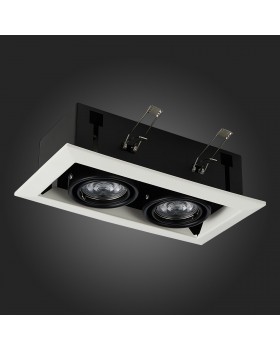 ST250.548.02 Св-к встр. Черный GU10 2*50W L245xW126xH70 220V Без ламп HEMI-foto8
