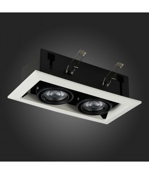 ST250.548.02 Св-к встр. Черный GU10 2*50W L245xW126xH70 220V Без ламп HEMI-foto8