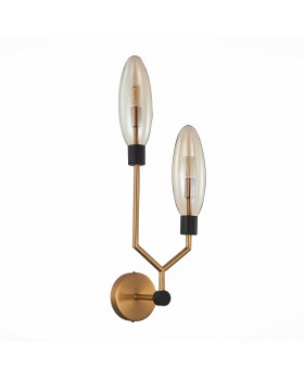 SL1174.301.02 Бра ST-Luce Латунь/Коньячный G9 2*5W DESIMA-foto2