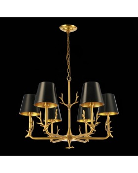 SL1123.203.06 Люстра подвесная ST-Luce Латунь/Черный, Золотистый E14 6*40W VELOSSA-foto5