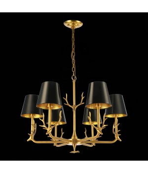 SL1123.203.06 Люстра подвесная ST-Luce Латунь/Черный, Золотистый E14 6*40W VELOSSA-foto5