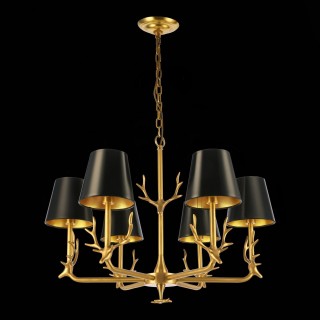 SL1123.203.06 Люстра подвесная ST-Luce Латунь/Черный, Золотистый E14 6*40W VELOSSA-foto5