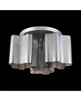 SL117.702.03 Люстра потолочная ST-Luce Серебристый/Дымчатый E27 3*60W ONDE-foto5