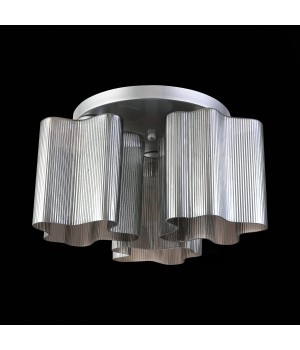 SL117.702.03 Люстра потолочная ST-Luce Серебристый/Дымчатый E27 3*60W ONDE-foto5