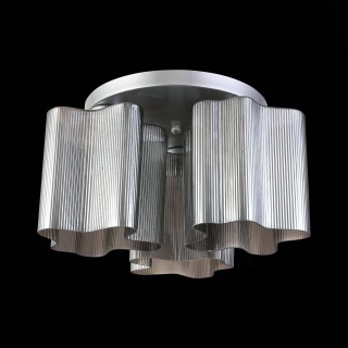 SL117.702.03 Люстра потолочная ST-Luce Серебристый/Дымчатый E27 3*60W ONDE-foto5