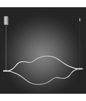 SL6106.103.56 Светильник подвесной ST-Luce Никель/Белый LED 1*56W 4000K Cortile-foto5