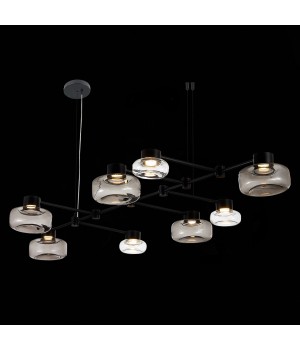 SL6005.403.08 Светильник подвесной ST-Luce Черный/Дымчатый, Прозрачный LED 8*3W 3000K Vallo-foto9