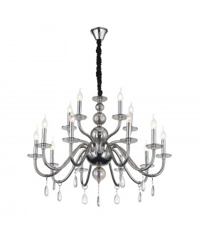 SL1113.403.15 Люстра подвесная ST-Luce Хром, Дымчатый, Прозрачный E14 15*40W SIEMA-foto2