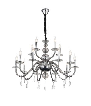 SL1113.403.15 Люстра подвесная ST-Luce Хром, Дымчатый, Прозрачный E14 15*40W SIEMA-foto2