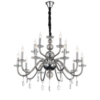 SL1113.403.15 Люстра подвесная ST-Luce Хром, Дымчатый, Прозрачный E14 15*40W SIEMA-foto2