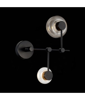 SL6005.401.02 Светильник настенный ST-Luce Черный/Дымчатый, Прозрачный LED 2*3W 3000K Vallo-foto3