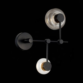 SL6005.401.02 Светильник настенный ST-Luce Черный/Дымчатый, Прозрачный LED 2*3W 3000K Vallo-foto3