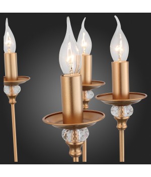 SL186.203.08 Люстра подвесная ST-Luce Латунь, Прозрачный E14 8*40W NOVENTO-foto9