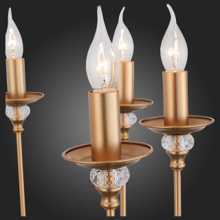 SL186.203.08 Люстра подвесная ST-Luce Латунь, Прозрачный E14 8*40W NOVENTO-foto9