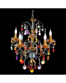 SL426.763.05 Люстра подвесная ST-Luce Разноцветный E14 5*40W JOANNA-foto19