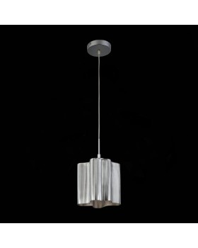 SL117.703.01 Светильник подвесной ST-Luce Серебристый/Дымчатый E27 1*60W ONDE-foto5