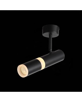 ST106.402.08 Светильник потолочный Черный LED 1*8W 3000K 624Lm Ra>80 D50xH165 170-240V ESCOPIO-foto9