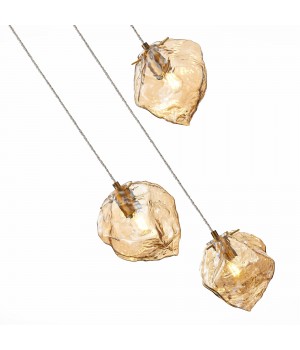 SL1175.303.03 Светильник подвесной ST-Luce латунь/янтарный E14 3*40W Portici-foto3