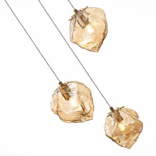 SL1175.303.03 Светильник подвесной ST-Luce латунь/янтарный E14 3*40W Portici-foto3