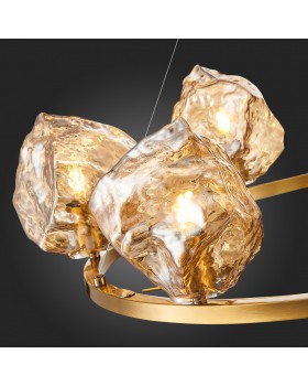 SL1175.303.06 Люстра подвесная ST-Luce латунь/янтарный E14 6*40W Portici-foto12