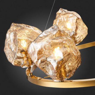 SL1175.303.06 Люстра подвесная ST-Luce латунь/янтарный E14 6*40W Portici-foto12