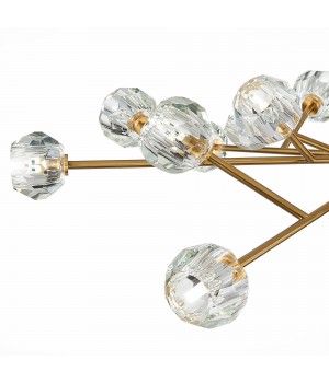 SL1166.303.18 Светильник подвесной ST-Luce Латунь/Прозрачный G9 LED 18*5W ROMANO-foto10