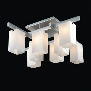 SL541.102.08 Люстра потолочная ST-Luce Никель/Белый E27 8*40W CASET-foto2