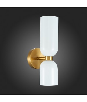 SL1180.201.02 Бра ST-Luce Золотистый/Белый E14 2*40W TREVISO-foto6