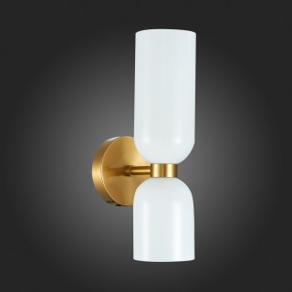 SL1180.201.02 Бра ST-Luce Золотистый/Белый E14 2*40W TREVISO-foto6