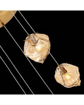 SL1175.303.05 Светильник подвесной ST-Luce латунь/янтарный E14 5*40W Portici-foto6